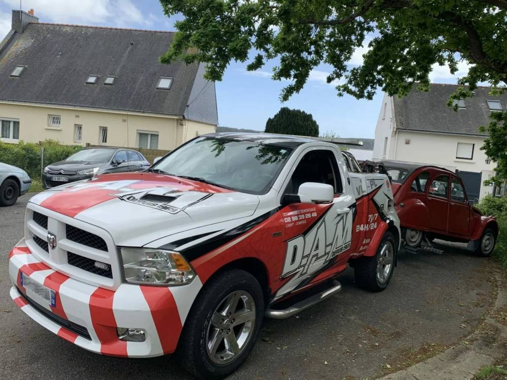 Panne voiture à Pleyben